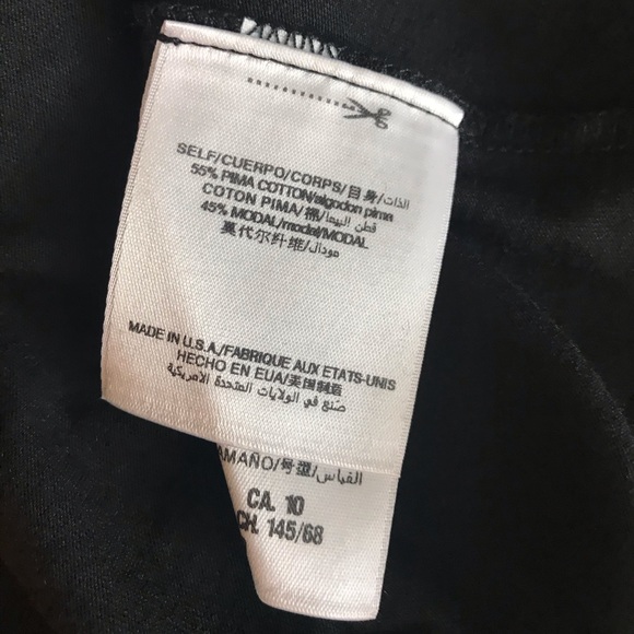 New JUICY COUTURE LA Crest Logo Tee T-shirt Black White Trim California JC Girls - Picture 7 of 11